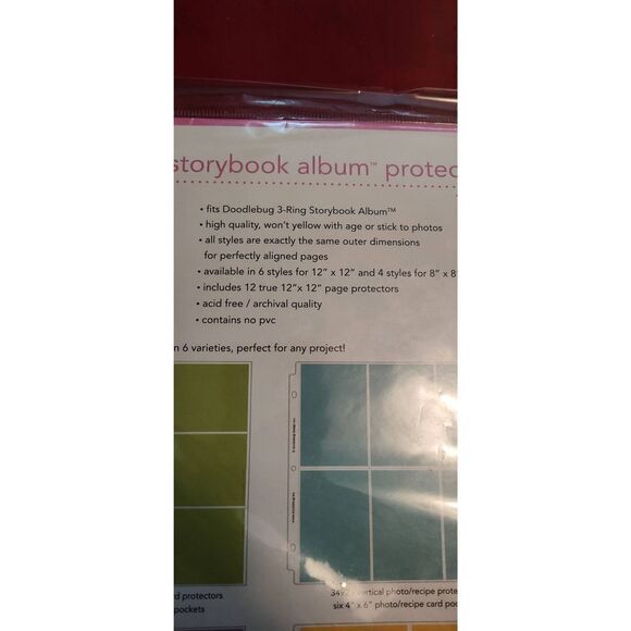 DOODLEBUG DESIGN Storybook album protectors NIP - Picture 2 of 4
